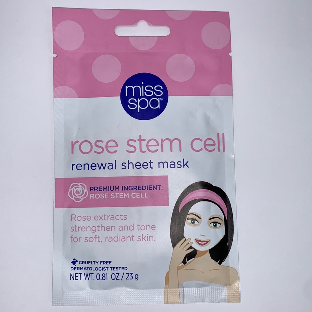 Miss spa rose stem cell renewal sheet mask